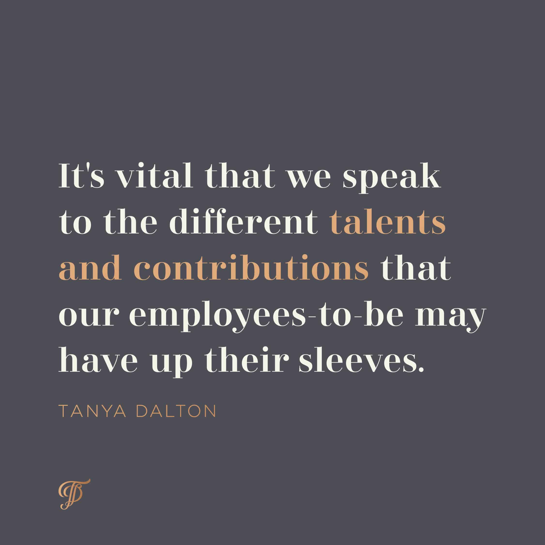 Tanya Dalton quote on teams and teamwork